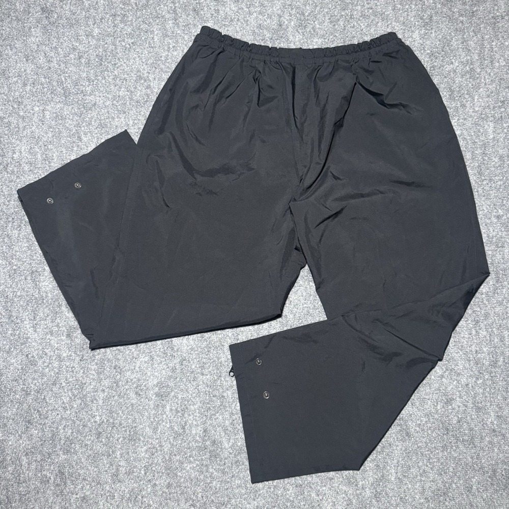 FootJoy DryJoys Pants Men XL Rain Golf Ankle Zip Elastic Waist Black Waterproof